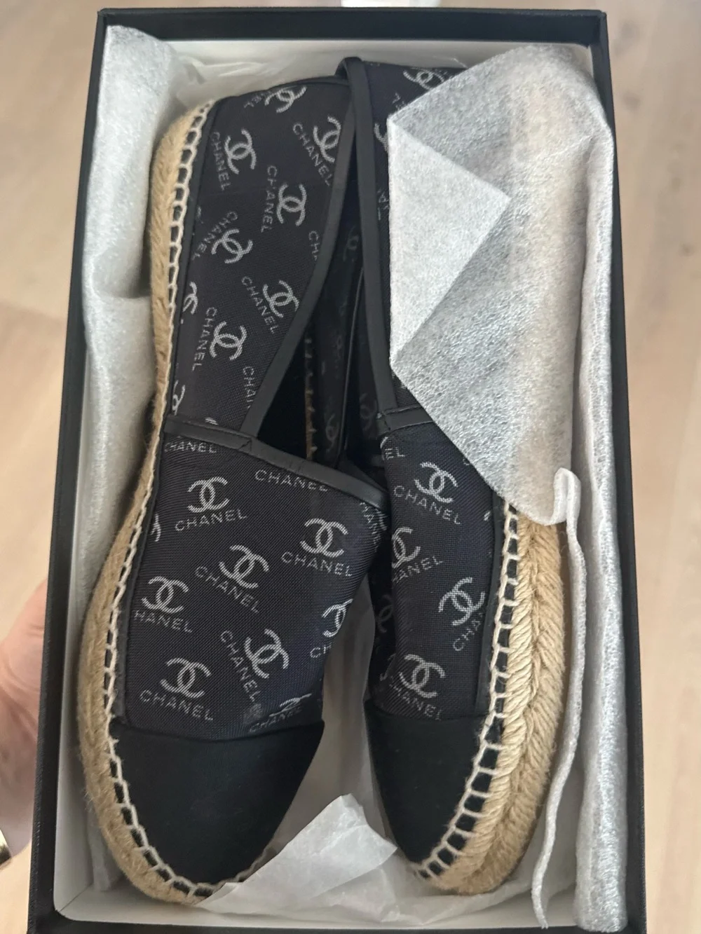 CHANEL designer espadrilles
